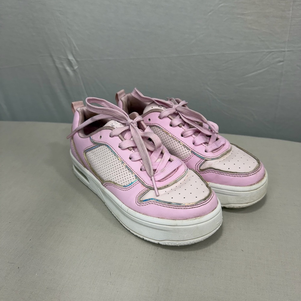 Skechers Pink Air Cushion Sneakers Girls Size 1 Casual Shoes